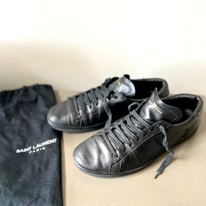 Saint Laurent all black  mens sneakers in size 13/46
